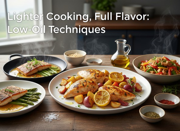 Lighter Cooking, Full Flavor: Low-Oil Techniques